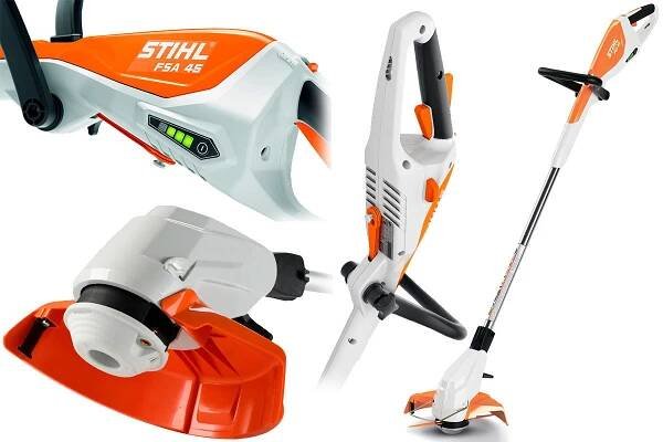 Лучший аккумуляторный садовый триммер (мотокоса) STIHL FSA 45