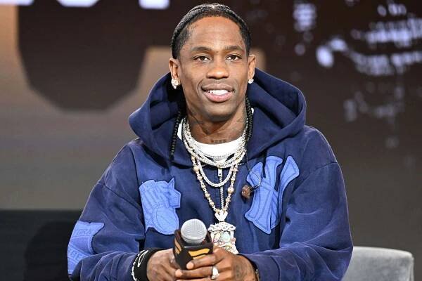 Travis Scott speaks onstage at Fanatics Fest NYC 2025 at Javits Center on June 20, 2025 in New York City. 