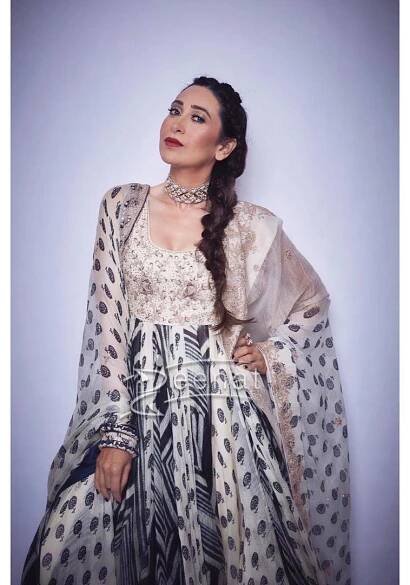 Karisma Kappoor in Punit Balana Monochrome Dress