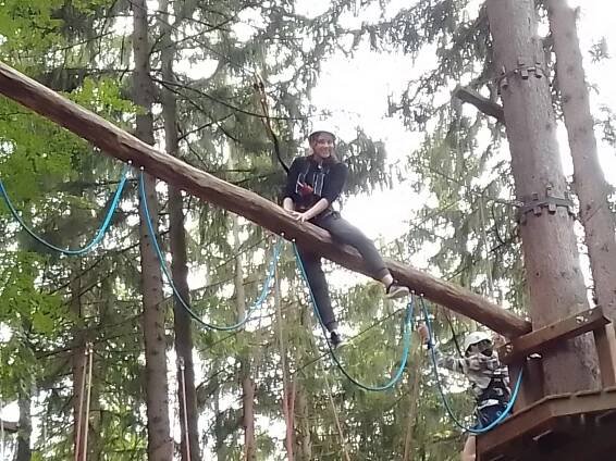 Výlet 9.A – Lanové centrum Linhart – Základní škola J. A. Komenského Chodov