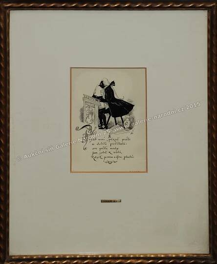 Aukce obrazů | Písař | Aleš Mikoláš | Galerie Národní 25 s.r.o.