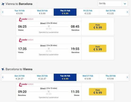 Španělsko: BARCELONA - Honzovy letenky