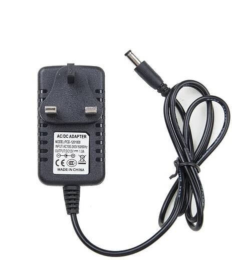 12V 1A/2A AC na DC adaptér nabíječka napájecí zdroj LED světelná kamera CCTV UK zástrčka