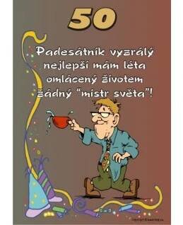 Certifikát  50 pro muže  ...  č.89