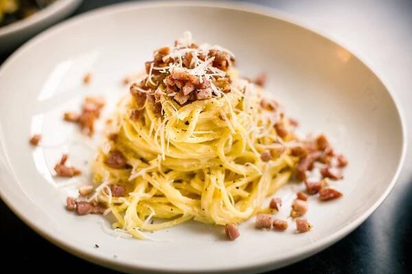 Recept na špagety carbonara se smetanou – Pestrý Jídelníček