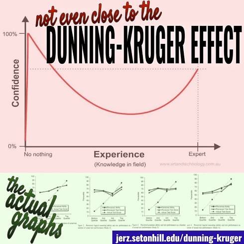 Fake Graph: The Actual "Dunning-Kruger Effect" Is NOTHING Like I Thought It Was