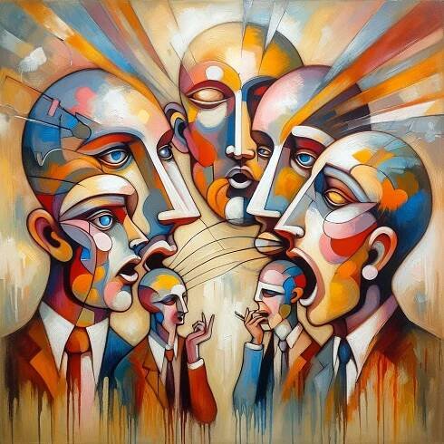 Talking Heads - AI generated manifest