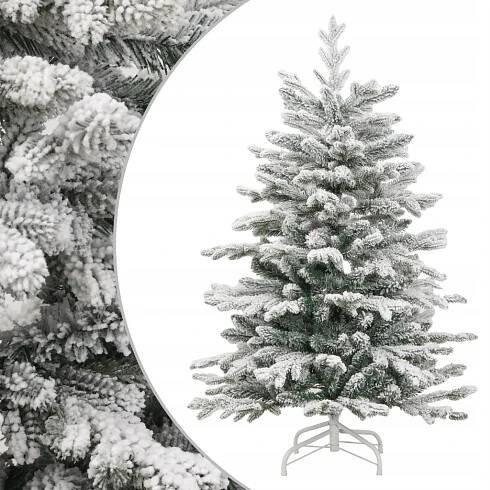 Umělý závěsný vánoční stromek, zasněžený, 150 cm