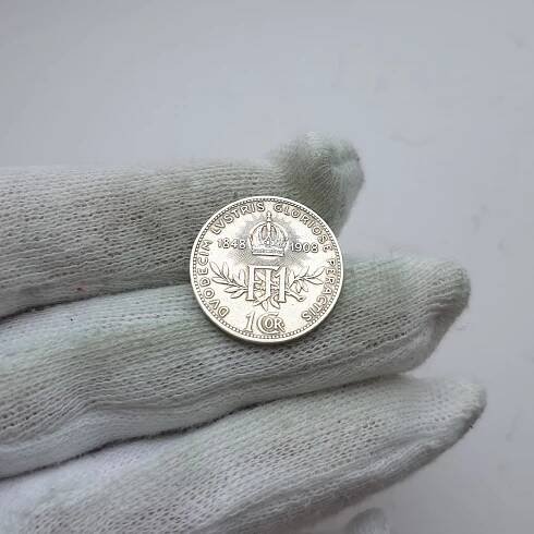 1 KORUNA 1908  60.VÝROČÍ VLÁDY FRANTIŠEK JOSEF - Numismatika