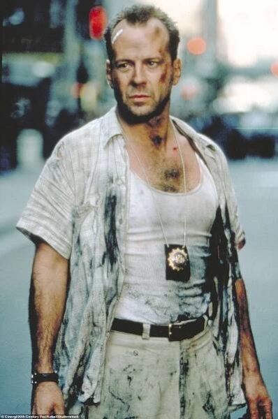 Willis' acting career began with small just roles in television shows like Miami Vice and The Twilight Zone in the early 1980s, according to IMDB. He started gaining attention thanks to his starring role opposite Cybill Shepherd in the ABC series Moonlighting, which ran from 1985 to 1989, but his breakout role was really as John McClane in the hit film Die Hard (pictured), which premiered in 1988 and led to six sequels. 'I think it was his first big film and he wanted to make it right, he wanted to make it work,' co-star Reginald VelJohnson told People at a 2018 30th anniversary screening of the film. 'He was more concerned with how to do the role rather than anything else.'