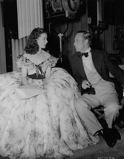 Vivien Leigh, Leslie Howard - Jih proti Severu - Z natáčení