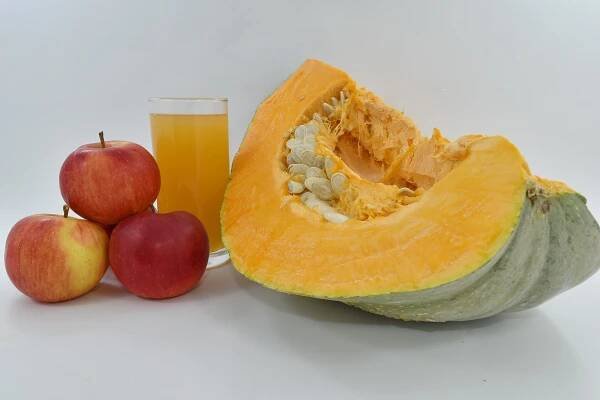 Bezplatný obrázek: jablka, ovocná šťáva, dýně, dýňové semínko, zelenina, zdravé, jídlo, ovoce, čerstvý, vitamín
