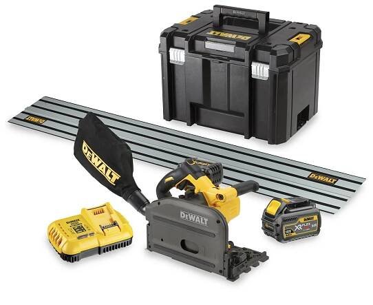 DCS520T2R DeWALT Aku ponorná kotoučová pila 2x 6,0 Ah FLEXVOLT 54V + lišta