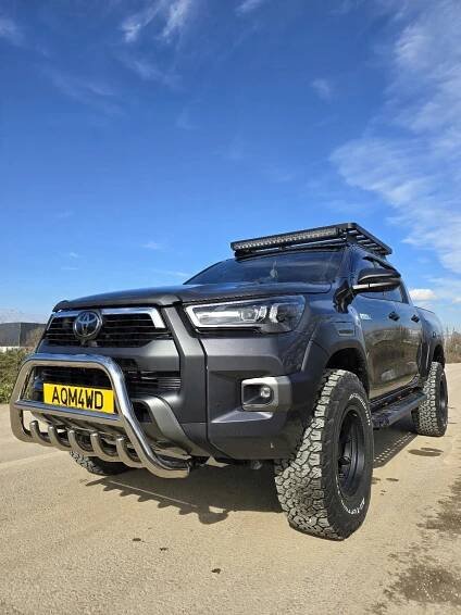 Toyota Hilux 2005-2015 klokan přední potrubí A-Bar chrom za 7043.00CZK - Allegro