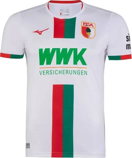 Pánský domácí dres s krátkým rukávem Mizuno FC Augsburg 2023/24