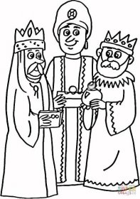 Tři králové omalovánka | Omalovánky k Vytisknutí Zdarma