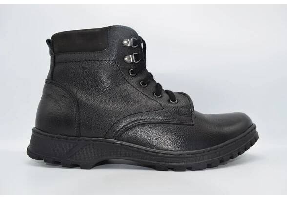 HILBY K018 pánská zimní obuv black/groch černá
