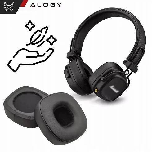 HOUBIČKY OCHRANA SLUCHU PADY NÁVLEKY Memory Foam pro MARSHALL MAJOR IV 4 /BLUETOOTH Hlavní barva černá