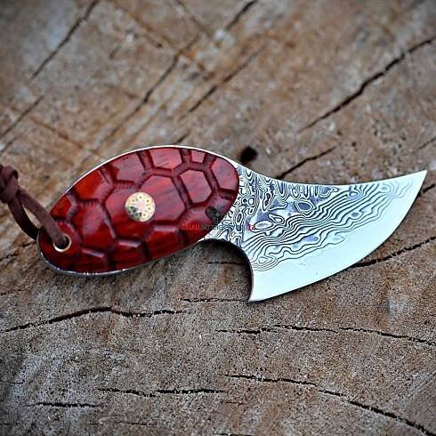 nůž lovecký Dellinger LITTLE TURTLE vg-10 Damascus