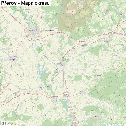 Přerov - mapy | Kurzy.cz