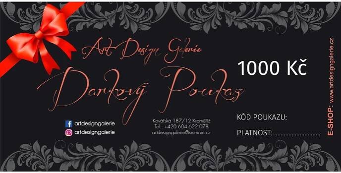 Dárkový poukaz na 1000,- Kč