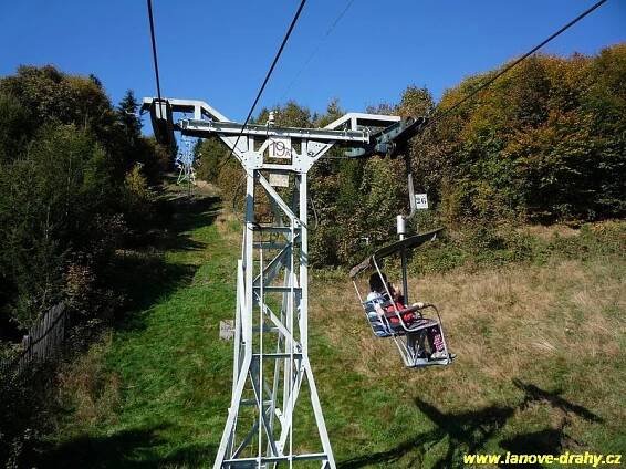 Sedačková lanovka Krupka - Komáří Vížka