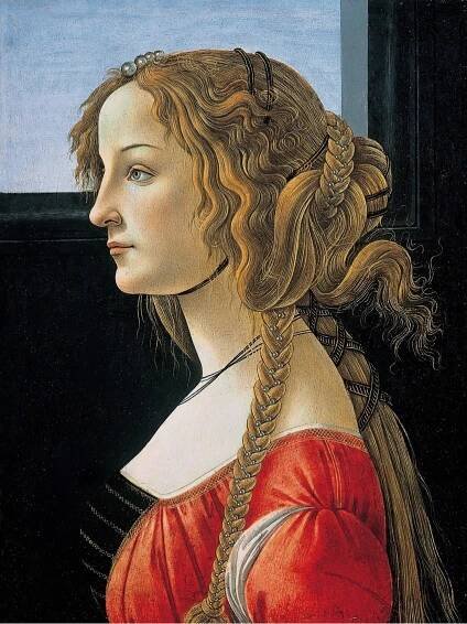 Obrazy - Lippi, Fra Filippo: Portrét Simonetta Vespucci - reprodukce obrazu