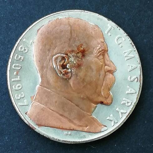 UNIKÁT! CHYBORAŽBA 10 Kč MASARYK r.1990 - jiný materiál