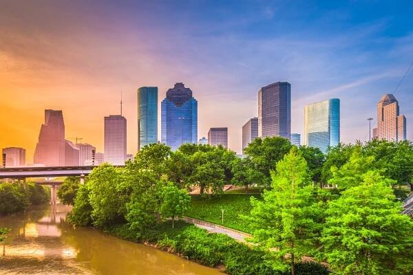 Houston, Texas, Usa Panorama — Stock obrázek