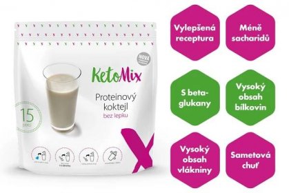 Proteinový koktejl nové generace KetoMix 450 g (15 porcí)