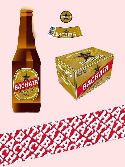 Bachata Beer Label — Lewis McGuffie's Typeface Design Portfolio Website