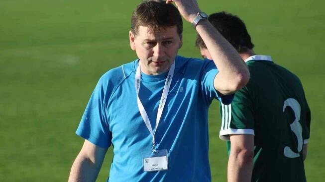 Trenér FC Bílé Podolí Bohuslav Šváb.