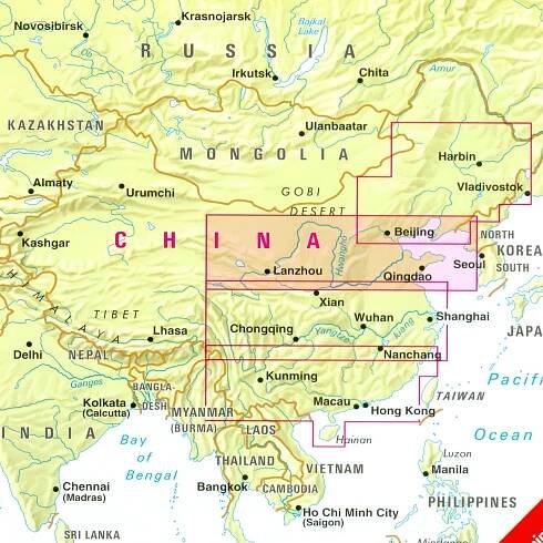 Čína Sever (China North) 1:1,5m mapa NELLES | International Travel Maps CZ