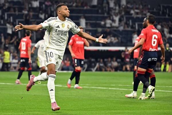 Mbappe to the rescue as Real Madrid scrape through opener against Osasuna
