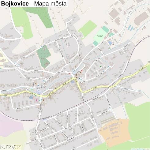 Bojkovice - mapy | Kurzy.cz