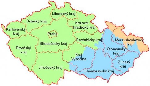 Czech kraje and historic regions - Bøhmen - Wikipedia, den frie ...