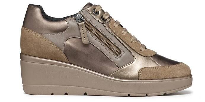 Geox Sneakersy Geox D Ilde D36RAC 0BN22 C6692 Zlatá