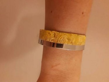 Yellow Cuff Bracelet