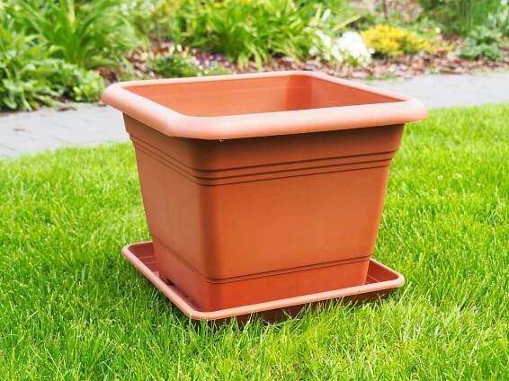 Velký čtvercový květináč Scheurich Nora 58 Terracotta terakota Značka Scheurich