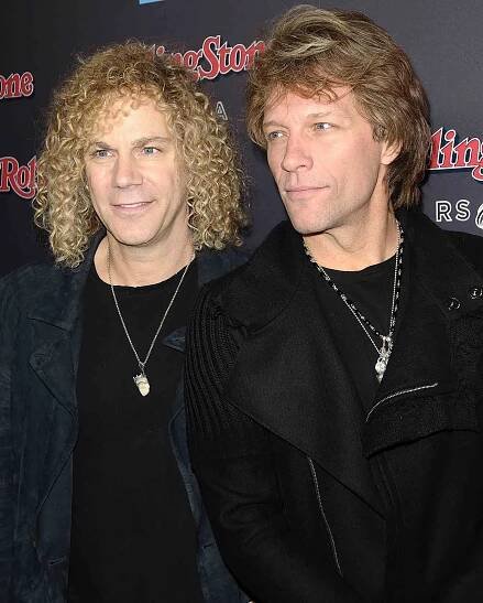 David Bryan and Jon Bon Jovi attend the Rolling Stone after party for the 2010 American Music Awards.