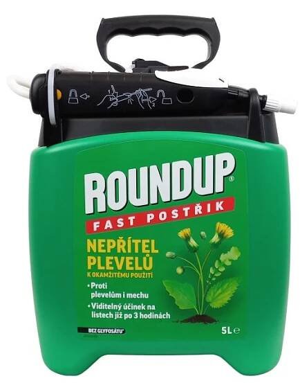 Roundup Fast / bez glyfosátu - 5 l rozprašovač /P&GO 2/ EVERGREEN