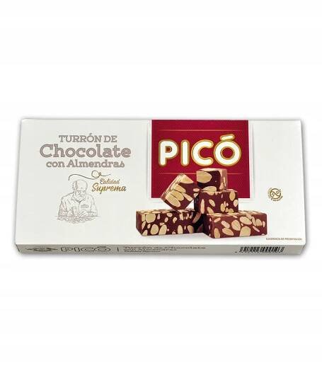 Nugát - Turron de Chocolate con Almendras 200g Pico