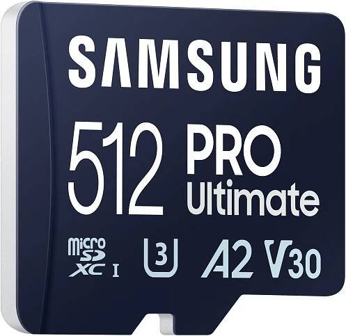 Samsung PRO Ultimate microSDXC 512 GB UHS-I U3 V30 + SD adaptér