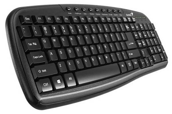Genius KB-M225C, CZ+SK černá