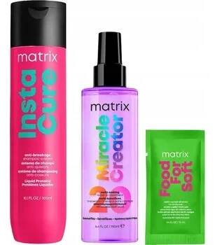 Matrix Sada Instacure: šampon pro lámavé vlasy, sprej, 300 ml + dárek