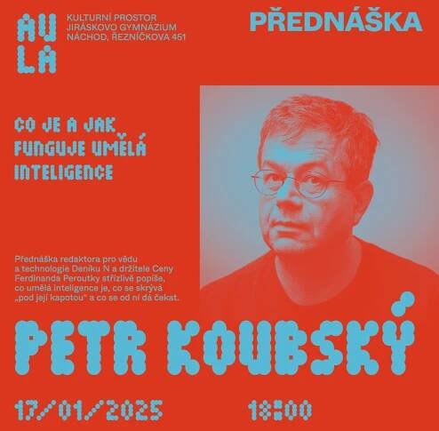 Kulturní prostor AULA: Přednáška o umělé inteligenci i povídání s Jakubem Szántó