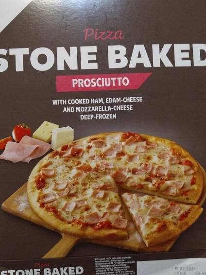 Pizza Stone Baked Prosciutto po přípravě K-Classic