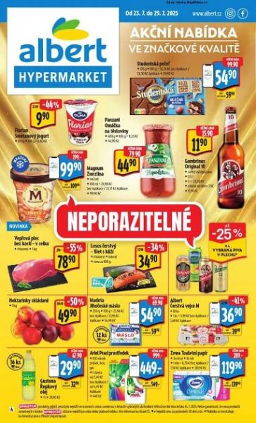 Leták Albert hypermarket (23. 7. - 29. 7. 2025) - strana 1 z 51