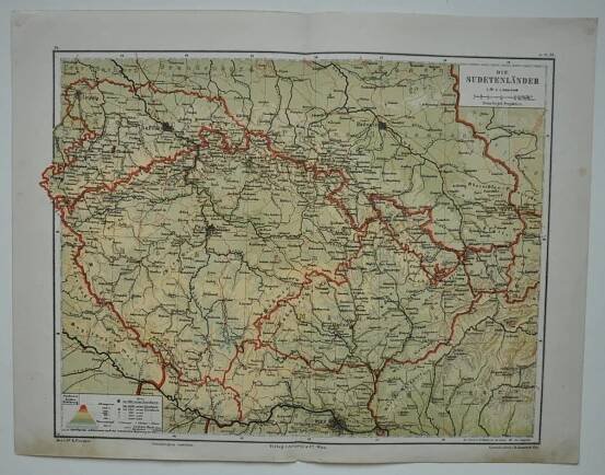 DIE SUDETENLÄNDER - ZEMĚ SUDETSKÉ - ČECHY A MORAVA - MAPA - 1910 - Staré mapy a veduty