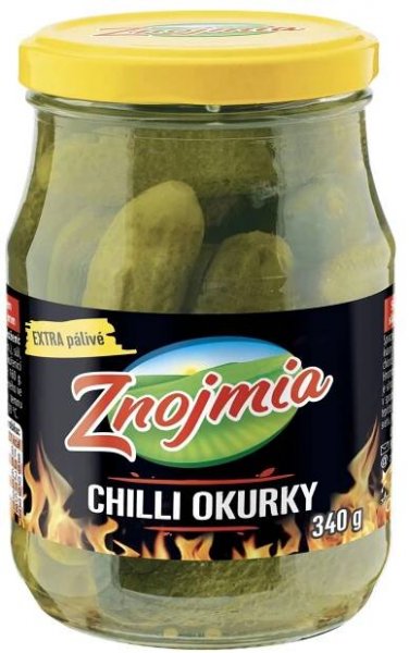 ZNOJMIA Okurky Chilli 340g (10)